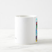 「Libation」の陶磁器のマグ コーヒーマグカップ (中央)
