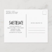 Libationsお祝い写真結婚式Save the Date 案内ポストカード (裏面)