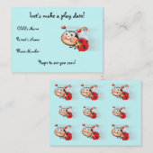 Libbyてんとう虫の演劇の日付カード コーリングカード (正面/裏面)