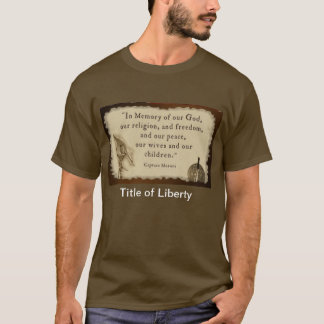 Liberティーのタイトル Tシャツ