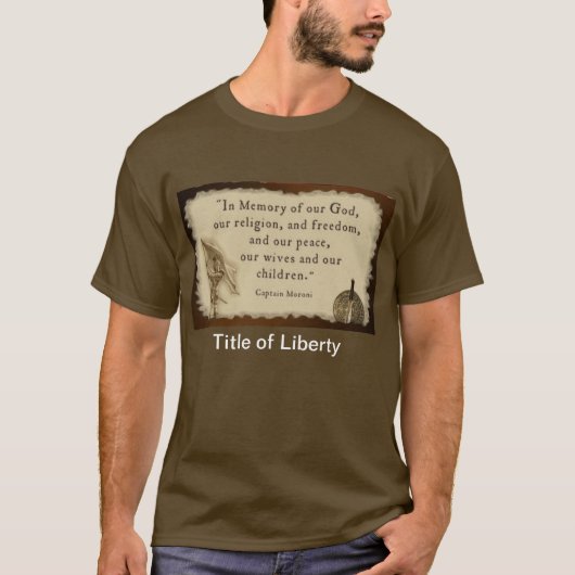 Liberティーのタイトル Tシャツ (正面)