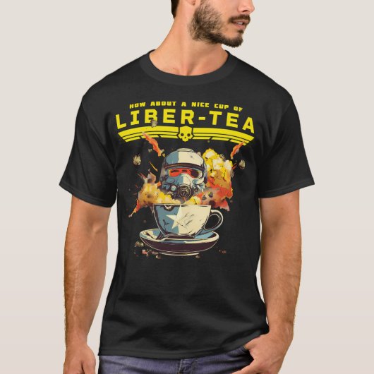 Liber-Tea – ヘルディバーIi Tシャツ (正面)