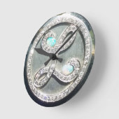 Liberace "Tiffany強盗"はイメージの時計を認可しました ラウンド壁時計 (傾斜)