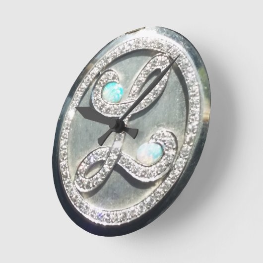 Liberace "Tiffany強盗"はイメージの時計を認可しました ラウンド壁時計 (傾斜)