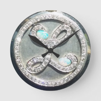 Liberace "Tiffany強盗"はイメージの時計を認可しました ラウンド壁時計