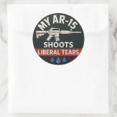 LIBERAL TEARS STICKERS ラウンドシール (バッグ)