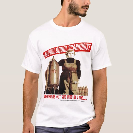 liberalequalscommunistのブログ tシャツ (正面)