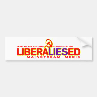 LiberaLIESedの主流媒体 バンパーステッカー