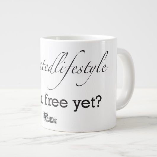 #LiberatedLifestyleマグ ジャンボコーヒーマグカップ (正面右)