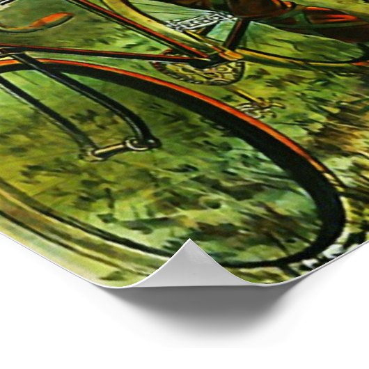 LIBERATORサイクル&自動車ヴィンテージ自転車 ポスター (角)