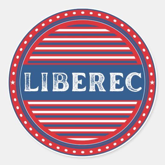 Liberec City Pride Emblem – Czech Identity ラウンドシール (正面)