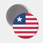 Liberia Flag マグネット (正面/裏面)