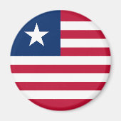 Liberia Flag マグネット (正面)
