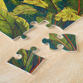 Liberia Illustration Travel Art Vintage ジグソーパズル (側面)