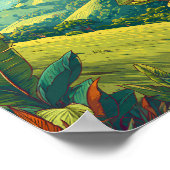 Liberia Illustration Travel Art Vintage ポスター (角)