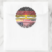Liberia Liberianisch Deutsch Deutschland Baum ラウンドシール (バッグ)