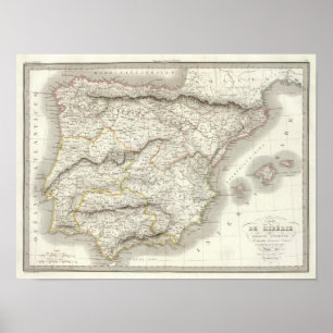 L'Iberie ou Espagne ancienne – 古代スペイン ポスター