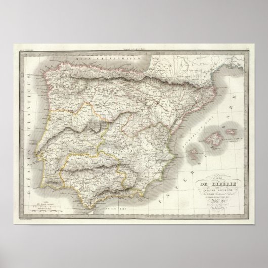 L'Iberie ou Espagne ancienne – 古代スペイン ポスター (正面)