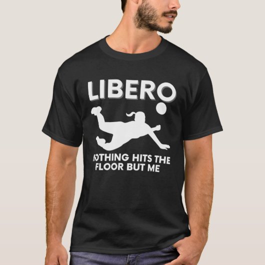 Libero Volleyball Player Graphic  1 Tシャツ (正面)