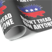 Libertarian Porcupine Logo Don't Tread on Anyone ラッピングペーパー (ロールコーナー)