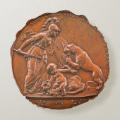 Libertas Americana，フランス， 1782装飾用クッション ラウンドクッション (裏面)