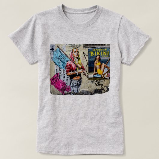 Libertéのégalitéのhumanité Tシャツ (デザイン正面)