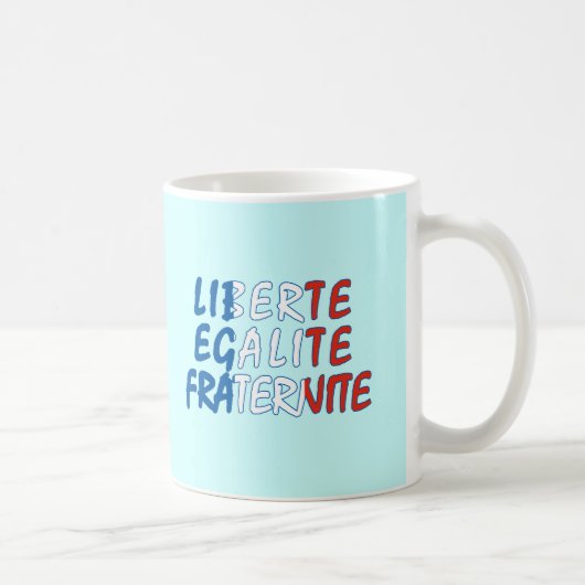 Liberte Egalite Fraterniteプロダクト コーヒーマグカップ (右)