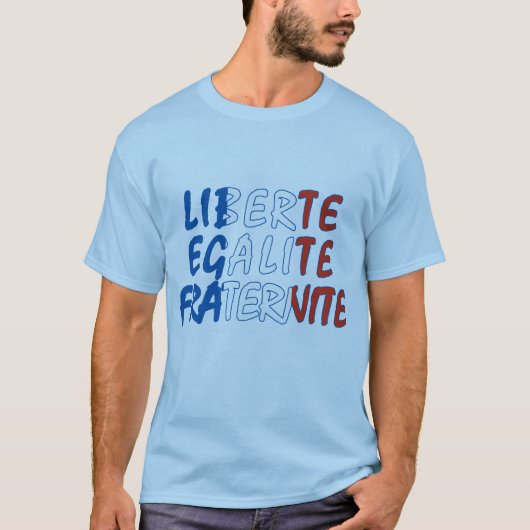 Liberte Egalite Fraterniteプロダクト Tシャツ (正面)
