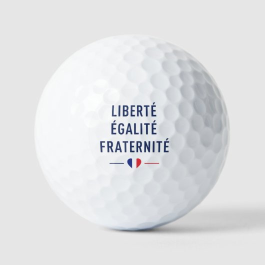 Liberté Égalité Fraternité ゴルフボール | フランス (正面)