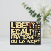 Liberte Egalite Fraternite: フランス革命 ポストカード (スタンド正面)