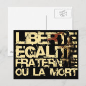 Liberte Egalite Fraternite: フランス革命 ポストカード (正面/裏面)