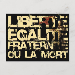 Liberte Egalite Fraternite: フランス革命 ポストカード