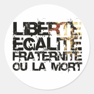 LIberte Egalite Fraternite! フランス革命! ラウンドシール