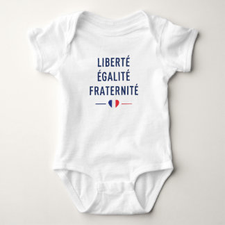 Liberté Égalité Fraternité ベビーボディスーツ | フランス