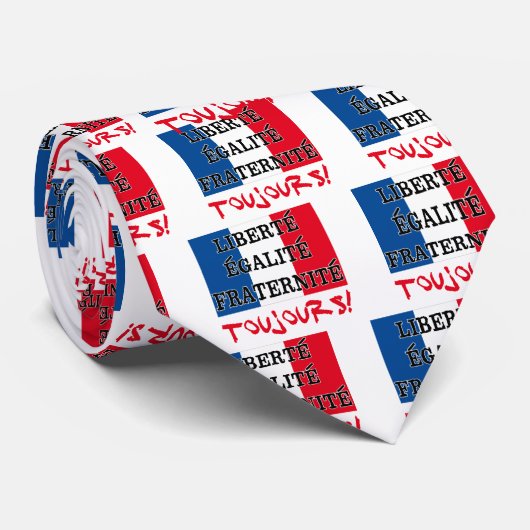Liberte Egalite Fraternite Toujours ネクタイ (ロール)