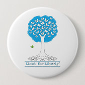 Libertyボタンのルート4"巨大 缶バッジ (正面)