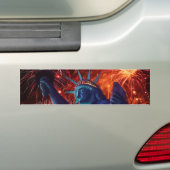 Liberty女性バンパーステッカー バンパーステッカー (車上)