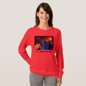 Liberty女性長袖のワイシャツ Tシャツ (正面フル)