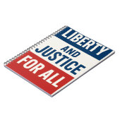 Liberty and Justice For All – 堂々たるミニマリスト ノートブック (左側)