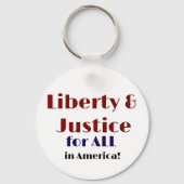 Liberty and justice for all Keychain キーホルダー (裏面)