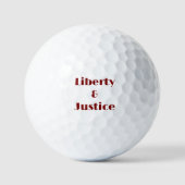 Liberty and Justice Golf Balls ゴルフボール (正面)