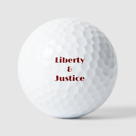 Liberty and Justice Golf Balls ゴルフボール (正面)