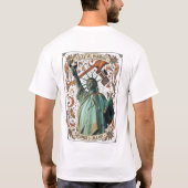 Liberty | Artistic Statue & Dreamer’s Lullaby Grap Tシャツ (裏面)