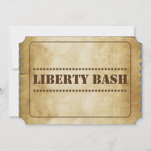 Liberty BashがID 1を認める995 招待状 (裏面)
