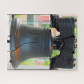 Liberty Bell Philadelphia.クリスマスの挨拶 ジグソーパズル (横)