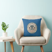 Liberty Bell Seal — Vintage “E Pluribus Unum” クッション (椅子)