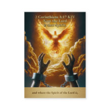 Liberty Dove - 2コリント3:17 KJVカードボックス