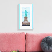 Liberty Enlightening the World Lazarus Poem Canvas キャンバスプリント (インサイチュ (リビング))