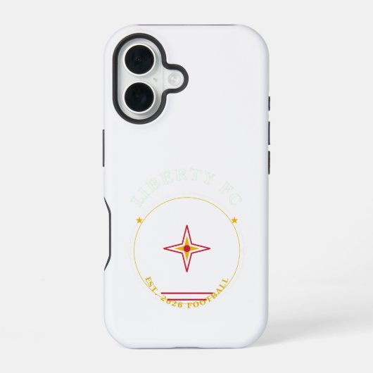 Liberty FCコンパス バッジ フォンケース | USAサッカー iPhone 16ケース (裏面)