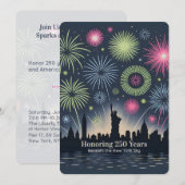 Liberty Fireworks 250 Years New York Gala Card (正面/裏面)